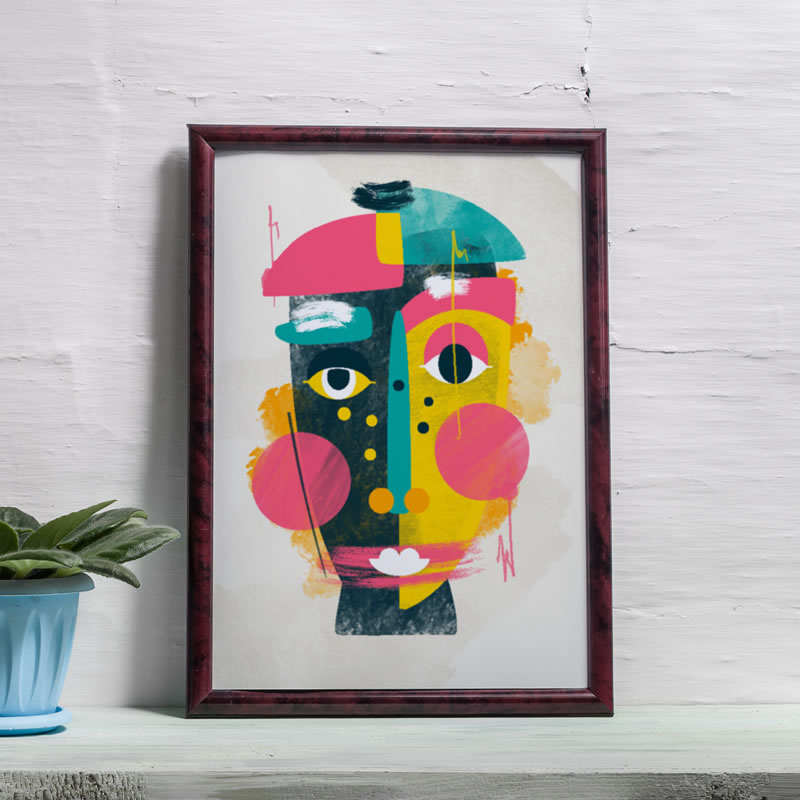 image showing giclée printed art